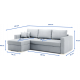 INTENSO SOFA BED PERROY L